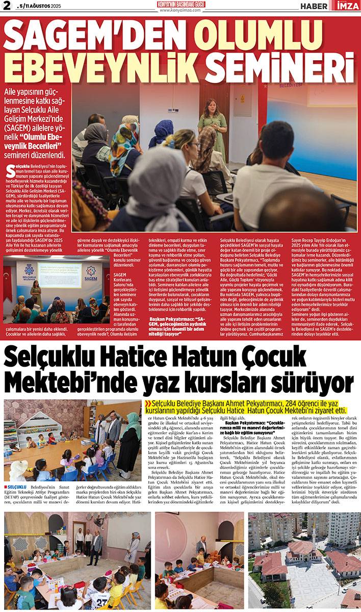 Konya İmza E-GAZETE (5 / 11 Ağustos 2025) 2