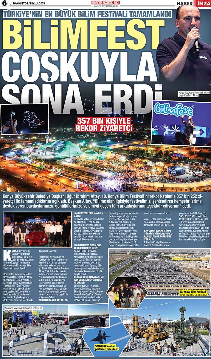 Konya İmza E-GAZETE (26 Ağustos / 1 Eylül 2025) 6