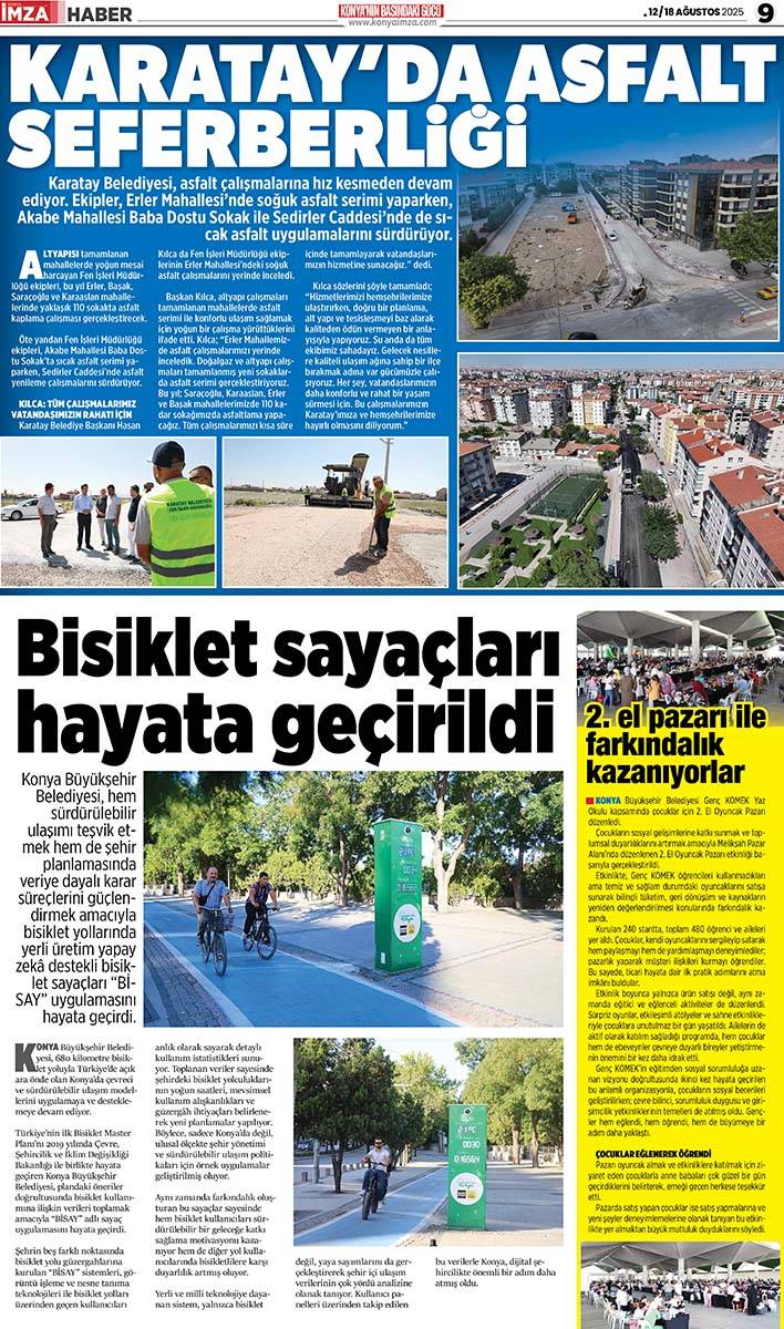 Konya İmza E-GAZETE (12 / 18 Ağustos 2025) 9