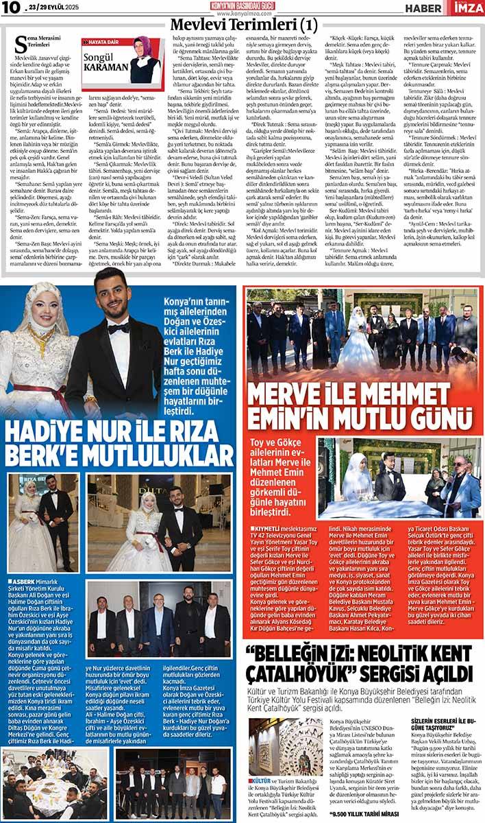Konya İmza E-GAZETE (23/29 Eylül 2025) 10