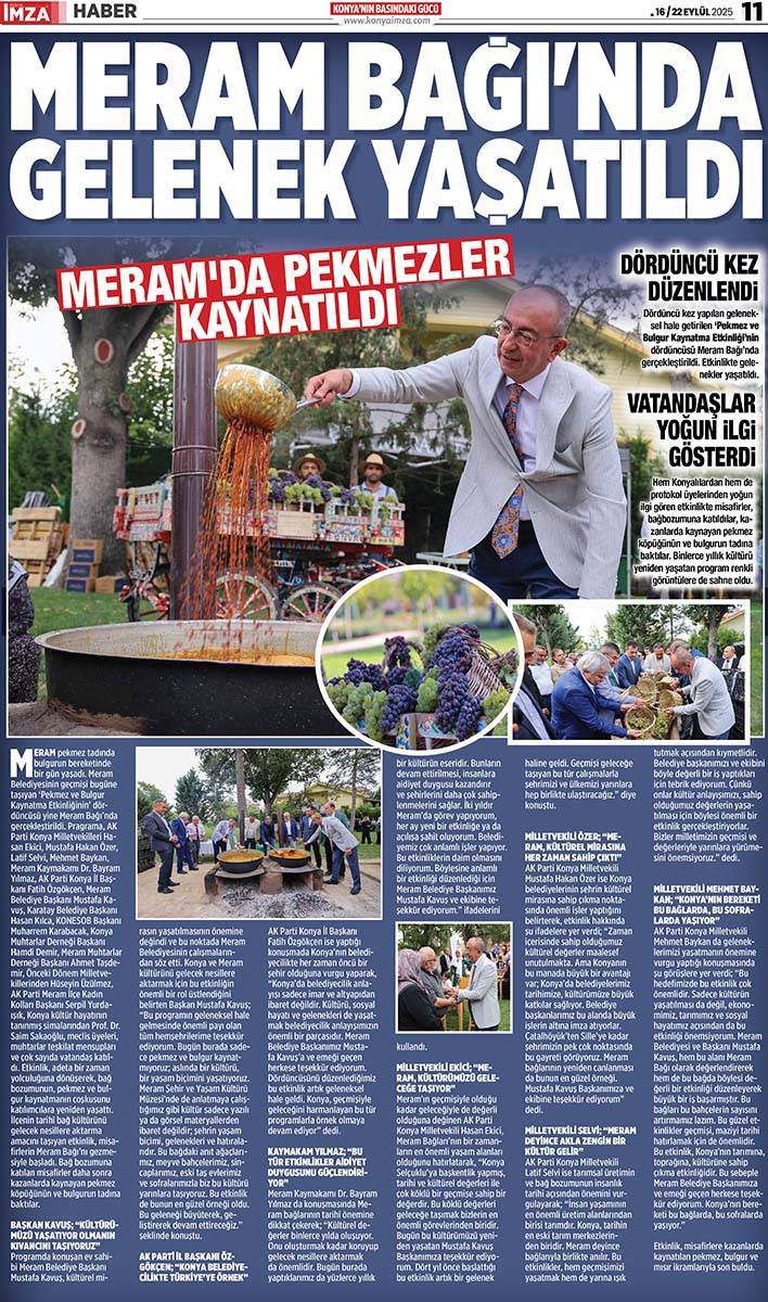 Konya İmza E-GAZETE (16 / 22 Eylül 2025) 11