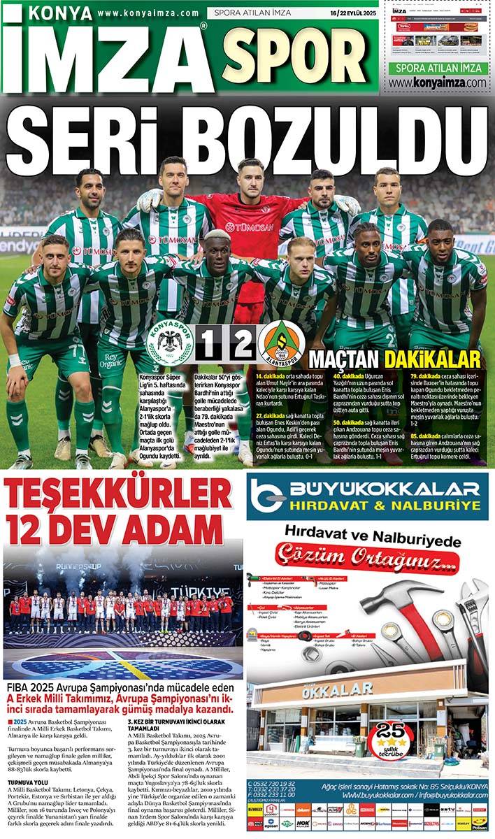 Konya İmza E-GAZETE (16 / 22 Eylül 2025) 12