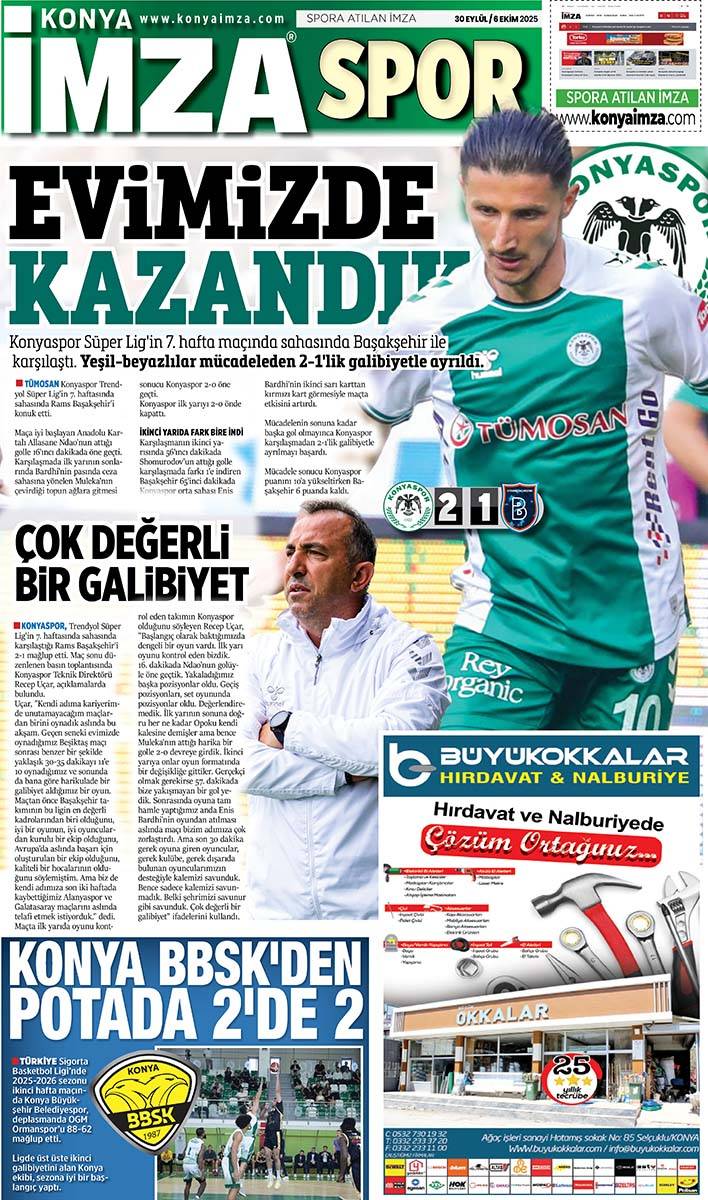 Konya İmza E-GAZETE 30 Eylül / 6 Ekim 2025 12