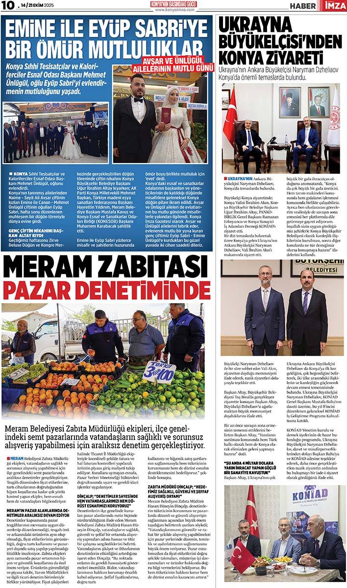 Konya İmza E-GAZETE (14 / 21 Ekim 2025) 10