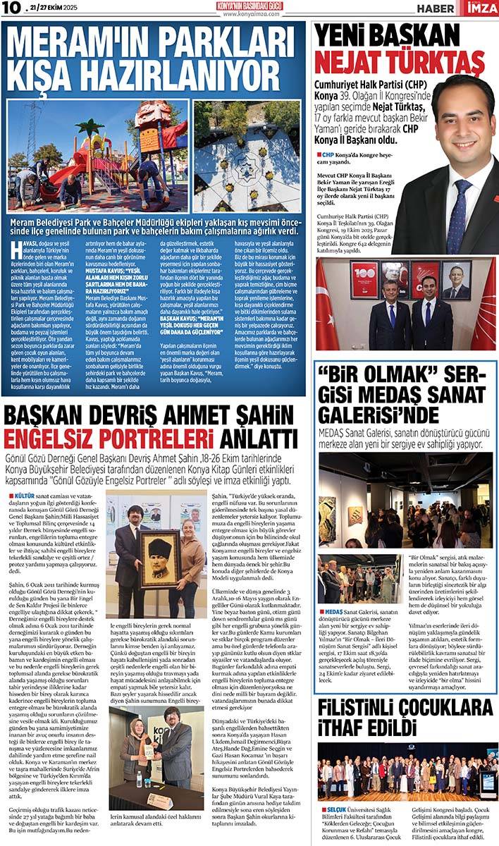 Konya İmza E-GAZETE (21 / 27 Ekim 2025) 10