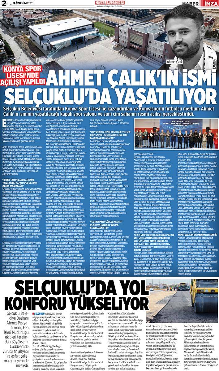 Konya İmza E-GAZETE (14 / 21 Ekim 2025) 2