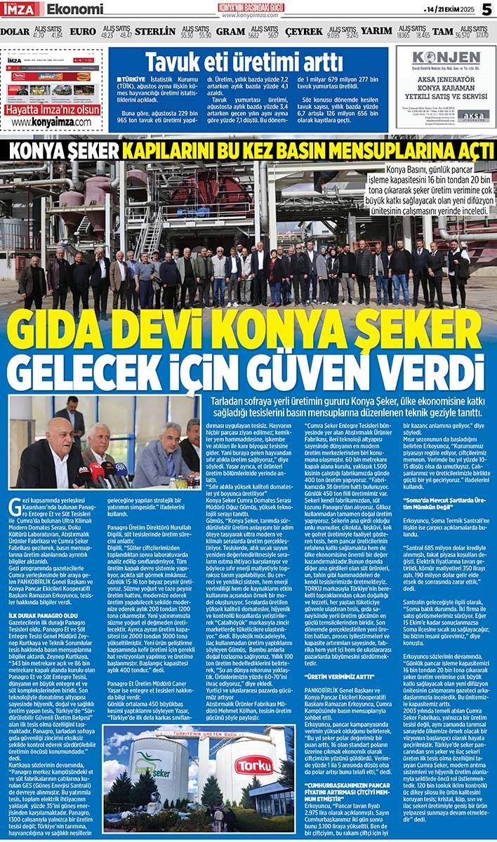 Konya İmza E-GAZETE (14 / 21 Ekim 2025) 5
