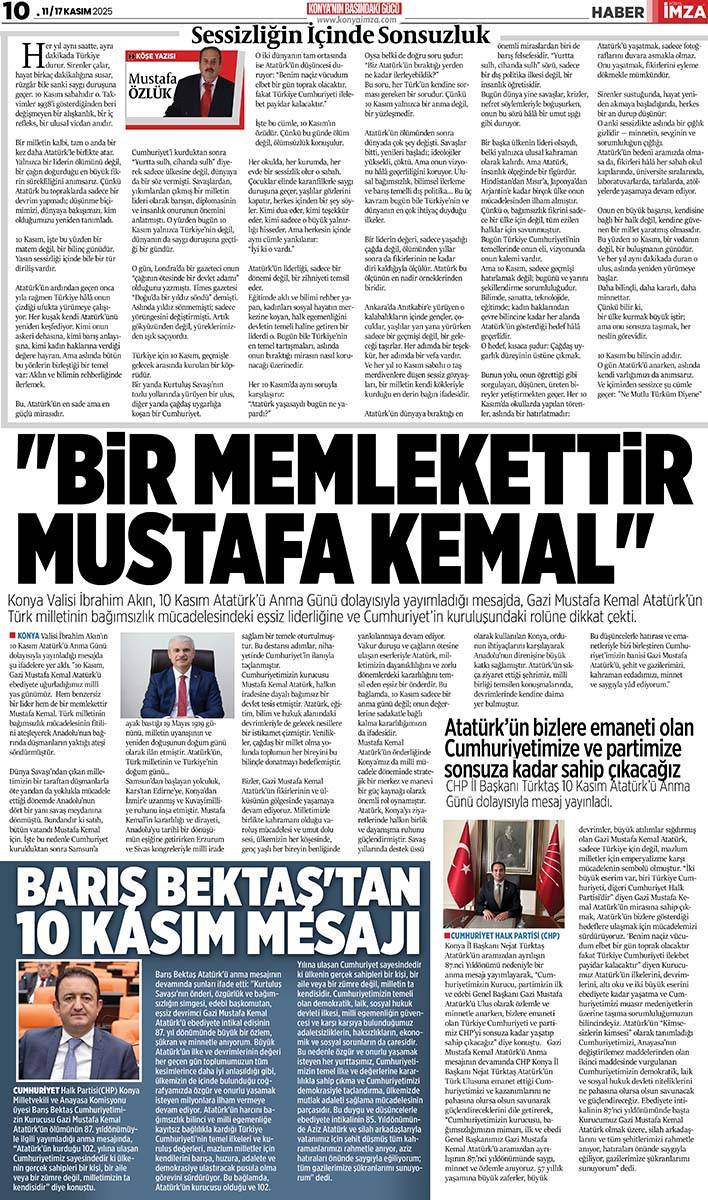 Konya İmza E-GAZETE  (11 / 17 Kasım 2025) 10