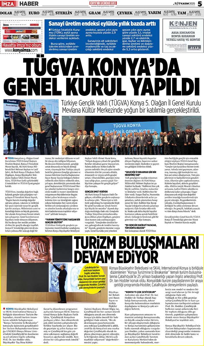 Konya İmza E-GAZETE  (11 / 17 Kasım 2025) 5