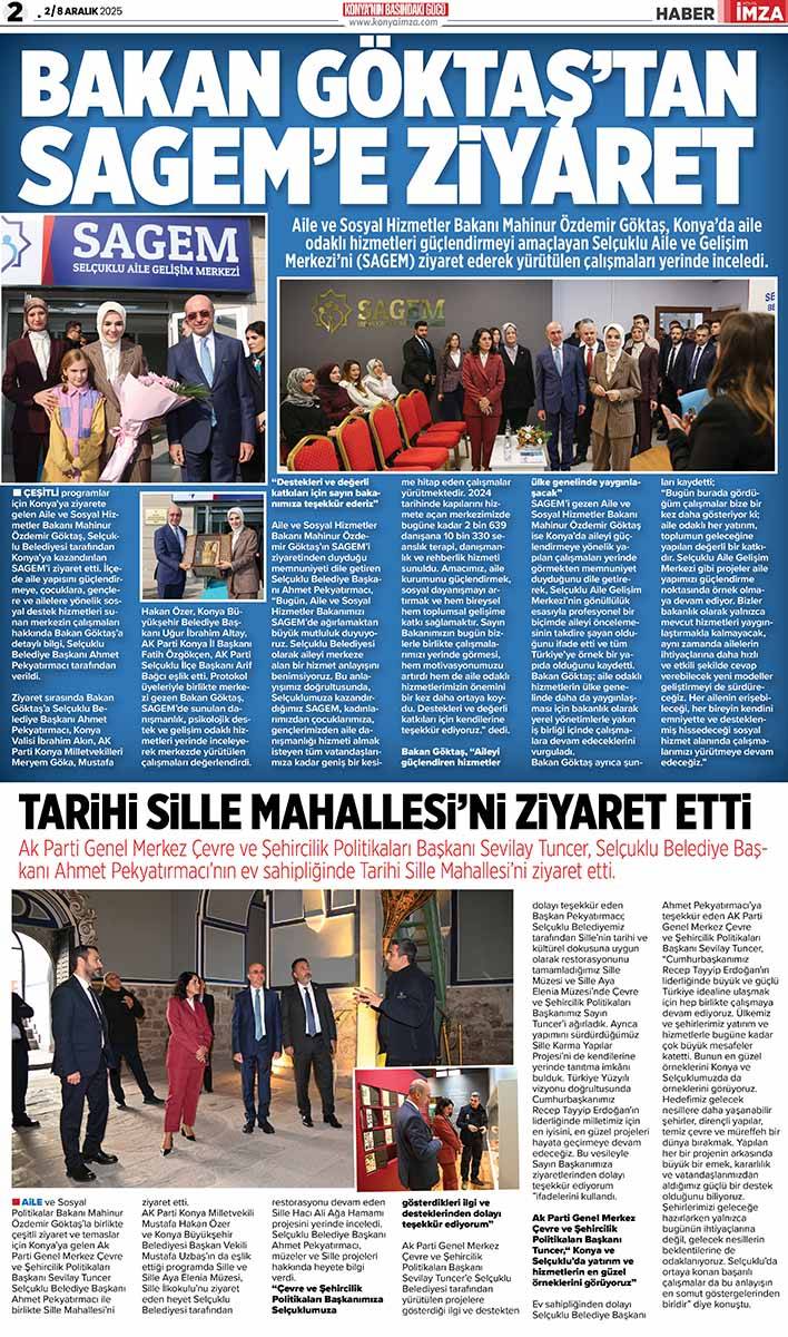 Konya İmza E-GAZETE (2 / 8 Aralık 2025) 2