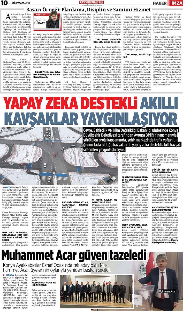 Konya İmza E-GAZETE (21 / 27 Ocak 2026) 10