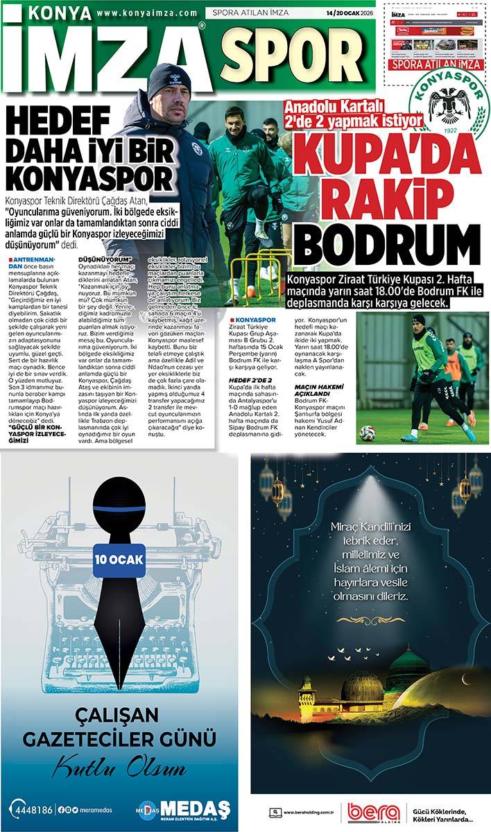 Konya İmza E-GAZETE (14 / 20 Ocak 2026) 12