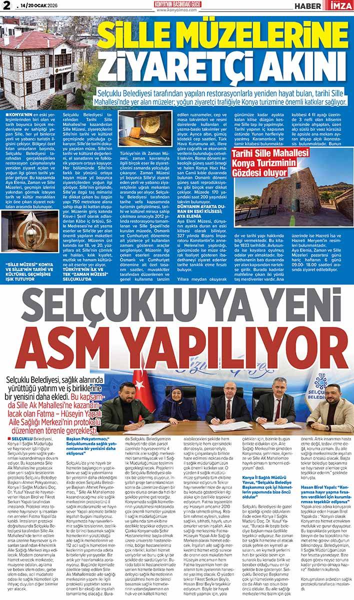 Konya İmza E-GAZETE (14 / 20 Ocak 2026) 2