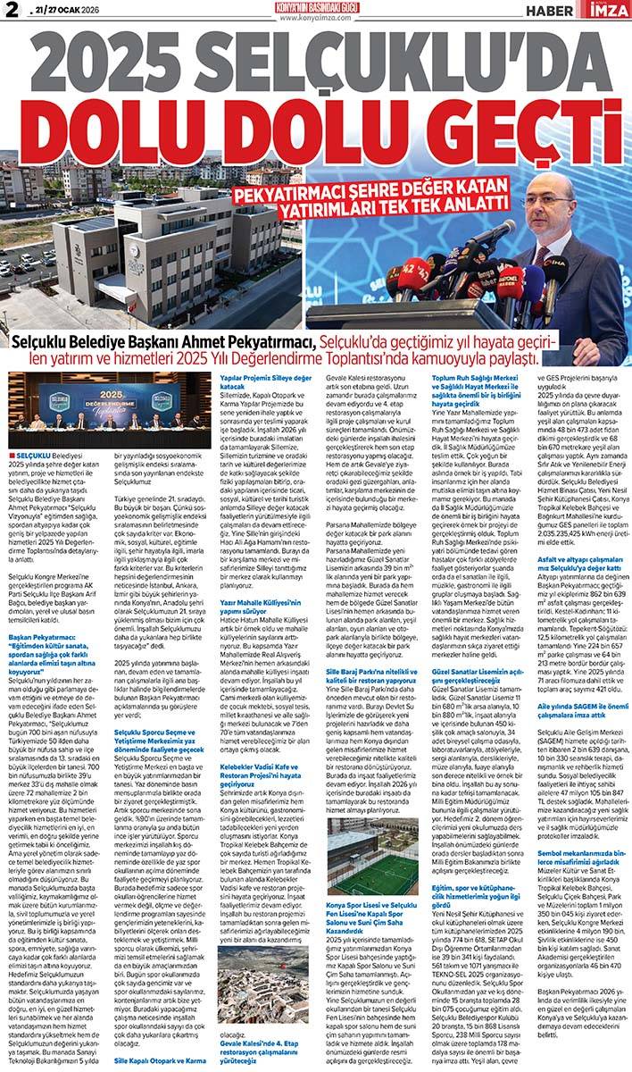 Konya İmza E-GAZETE (21 / 27 Ocak 2026) 2