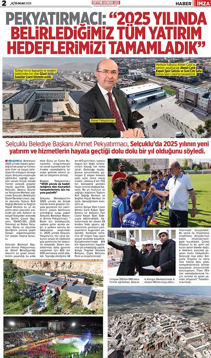 Konya İmza E-GAZETE (6 / 12 Ocak 2026) 2