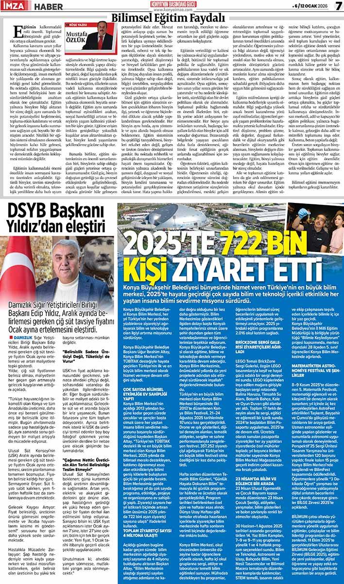 Konya İmza E-GAZETE (6 / 12 Ocak 2026) 7