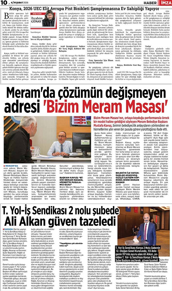 Konya İmza E-GAZETE (4 / 10 Şubat 2026) 10