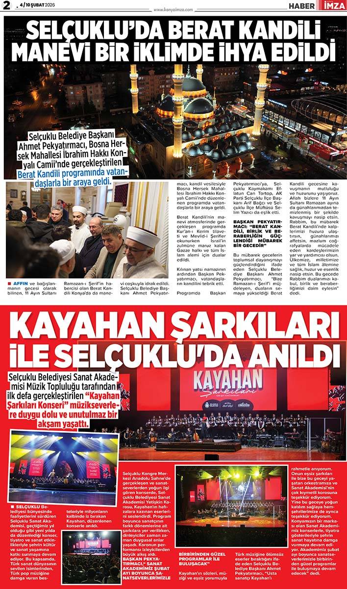 Konya İmza E-GAZETE (4 / 10 Şubat 2026) 2