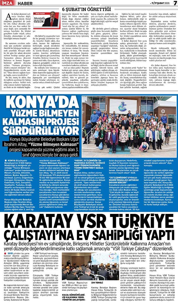 Konya İmza E-GAZETE (11 / 17 Şubat 2026) 7