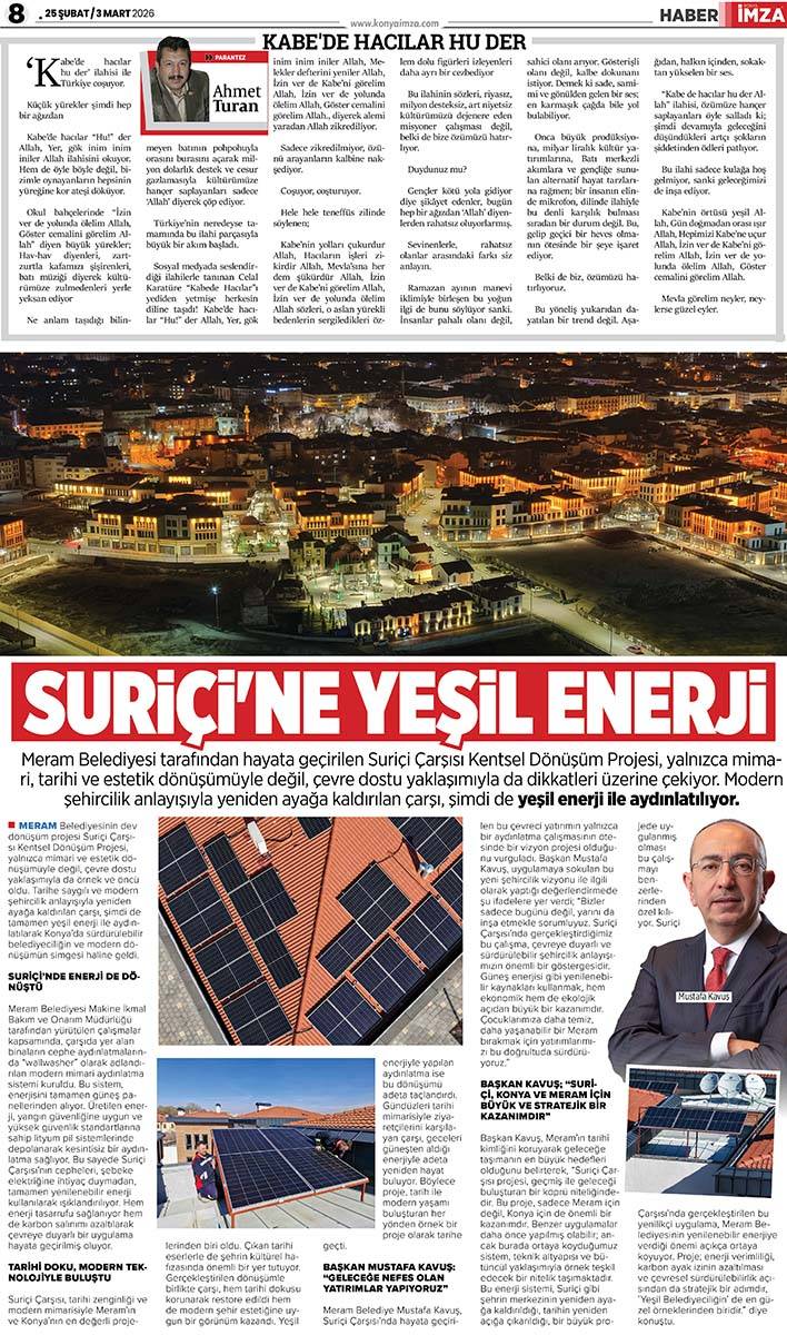 Konya İmza E-GAZETE (25 Şubat / 3 Mart 2026) 8