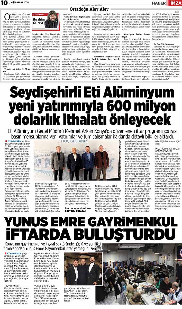 Konya İmza E-GAZETE (4 /10 Mart 2026) 10