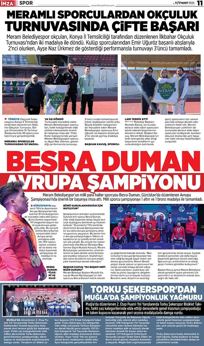 Konya İmza E-GAZETE (11 / 17 Mart 2026) 11