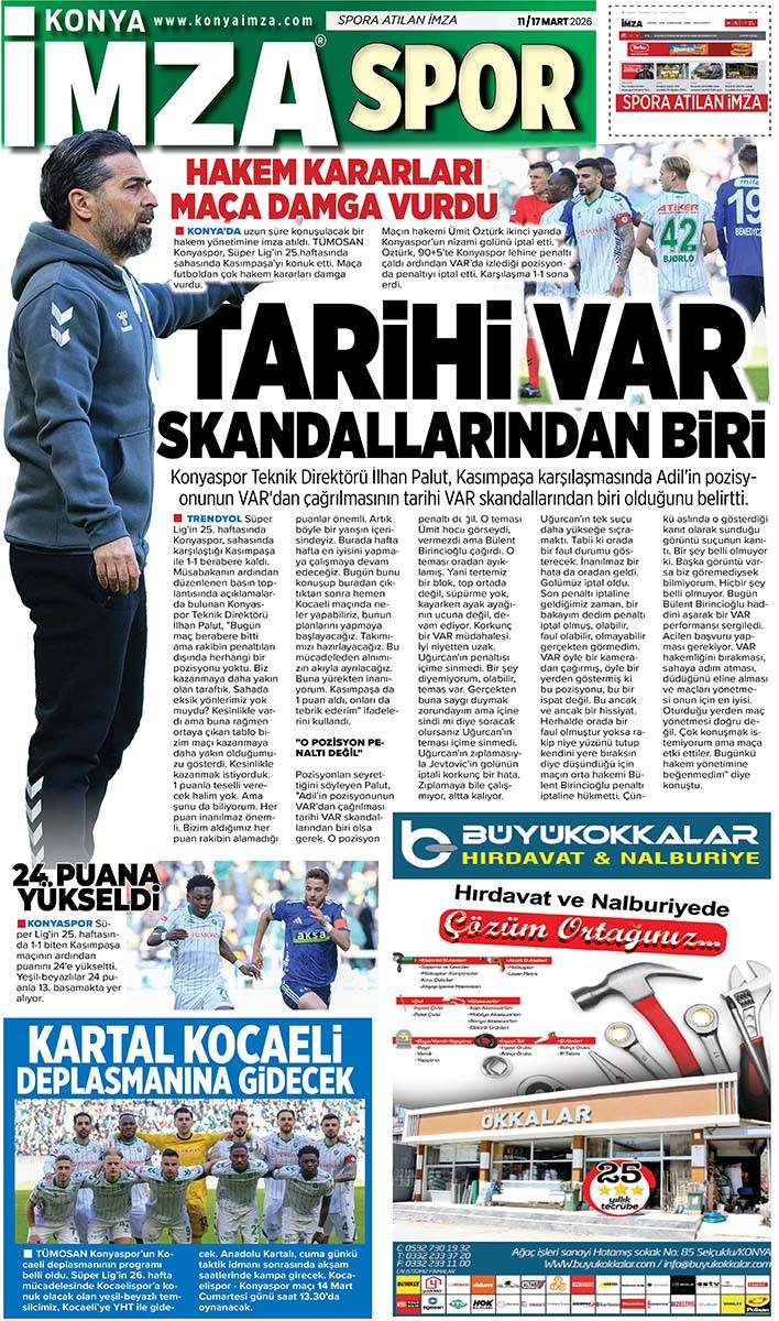 Konya İmza E-GAZETE (11 / 17 Mart 2026) 12