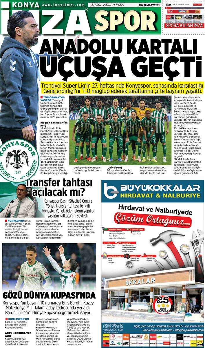 Konya İmza E GAZETE (25 / 31 Mart 2026) 12
