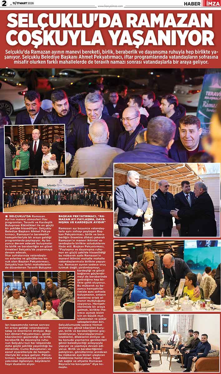 Konya İmza E-GAZETE (11 / 17 Mart 2026) 2