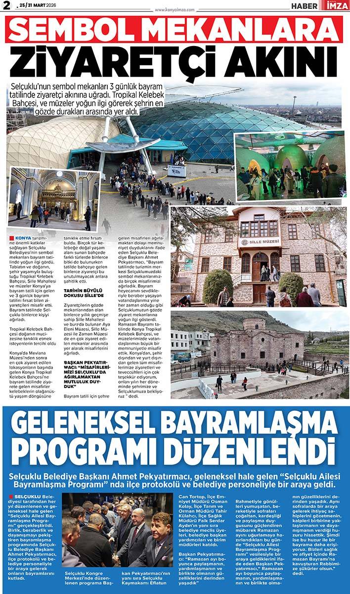 Konya İmza E GAZETE (25 / 31 Mart 2026) 2