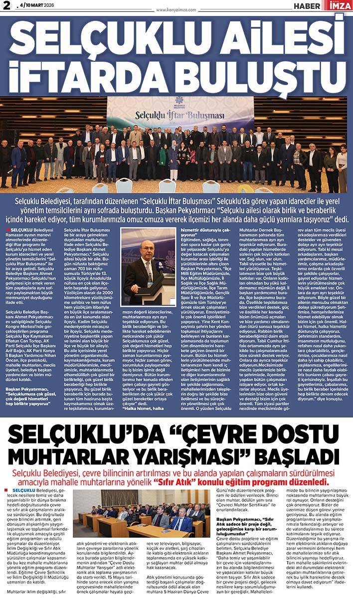 Konya İmza E-GAZETE (4 /10 Mart 2026) 2