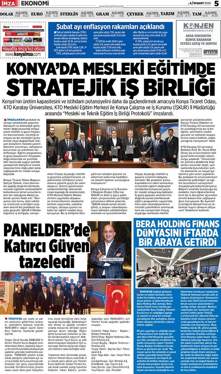 Konya İmza E-GAZETE (4 /10 Mart 2026) 5