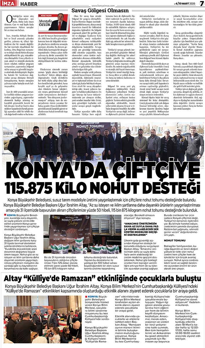 Konya İmza E-GAZETE (4 /10 Mart 2026) 7