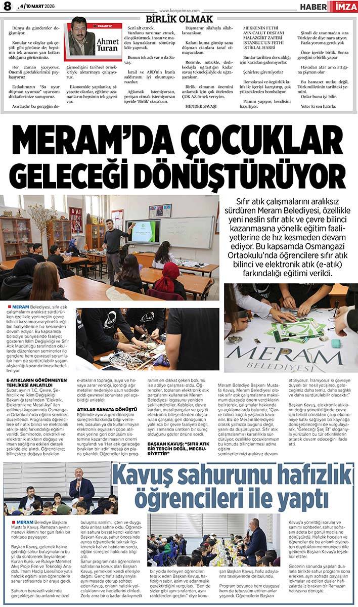 Konya İmza E-GAZETE (4 /10 Mart 2026) 8