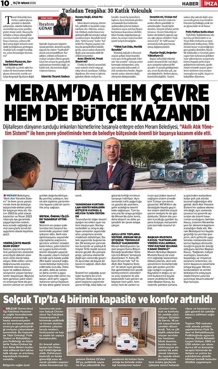 Konya İmza E-Gazete (15 / 21 Nisan 2026) 10