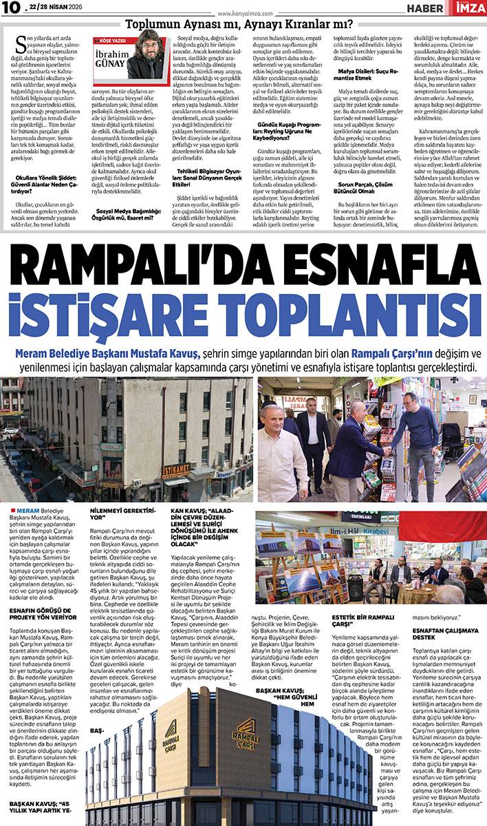 Konya İmza E-Gazete (22 / 28 Nisan 2026) 10