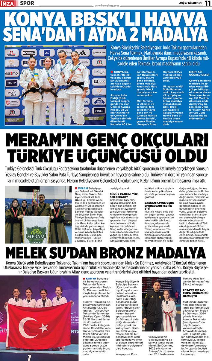 Konya İmza E-GAZETE 1/ 7 Nisan 2026 11