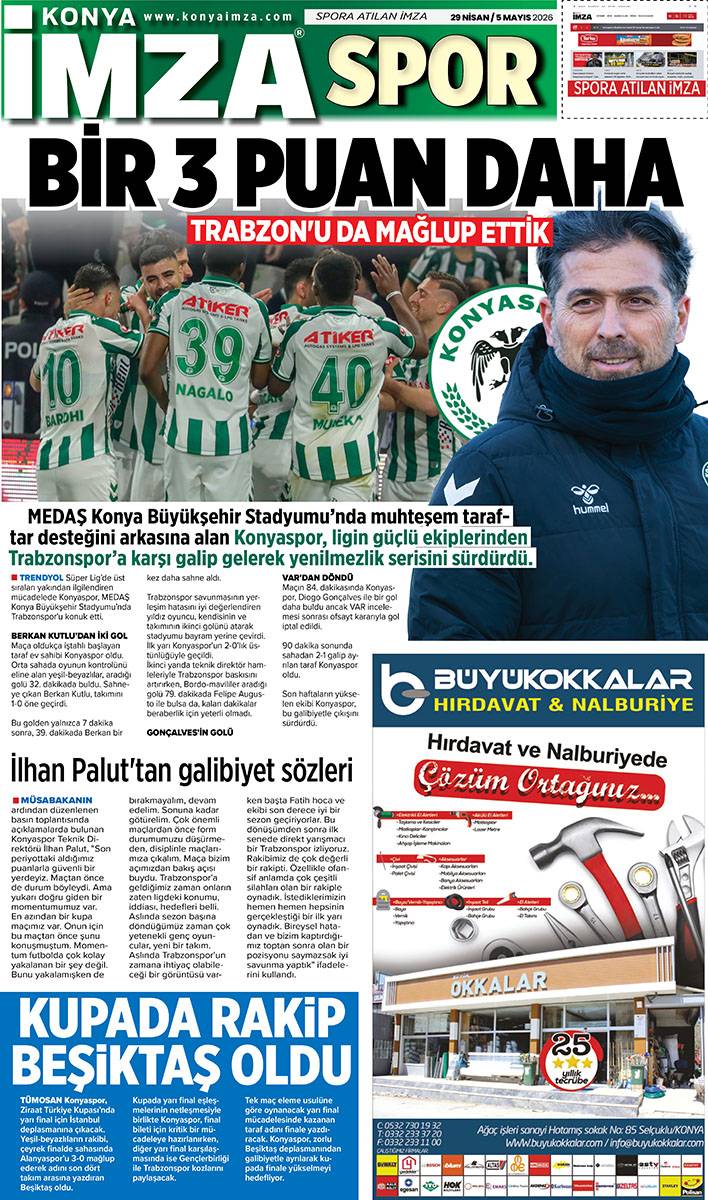 Konya İmza E-Gazete (29 Nisan / 5 Mayıs 2026) 12
