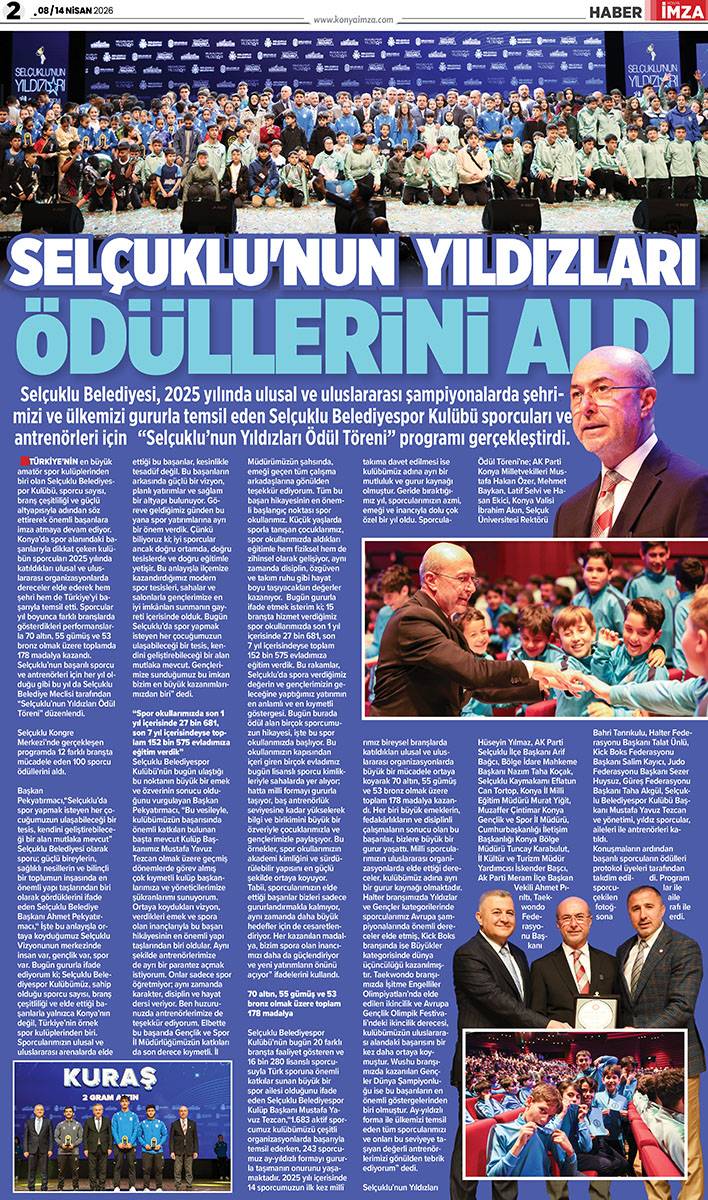 Konya İmza E-Gazete (8 / 14 Nisan 2026) 2
