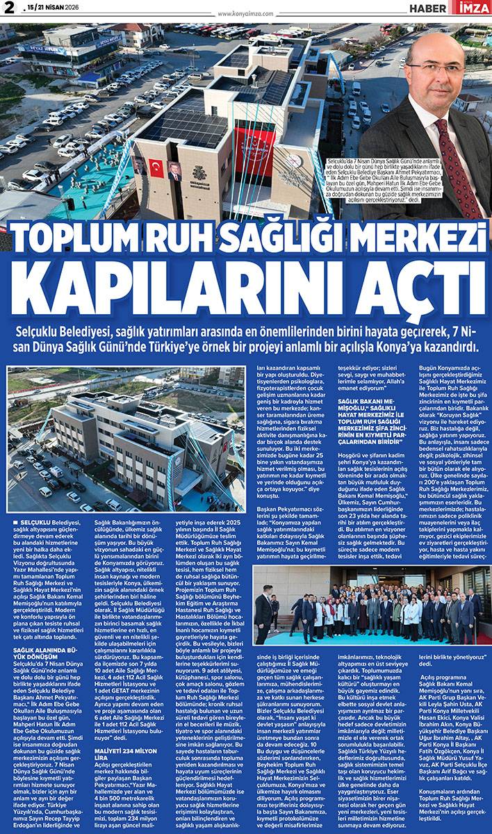 Konya İmza E-Gazete (15 / 21 Nisan 2026) 2