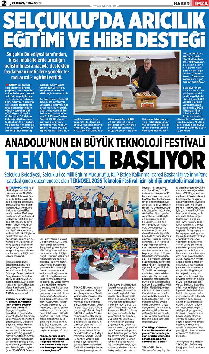 Konya İmza E-Gazete (29 Nisan / 5 Mayıs 2026) 2