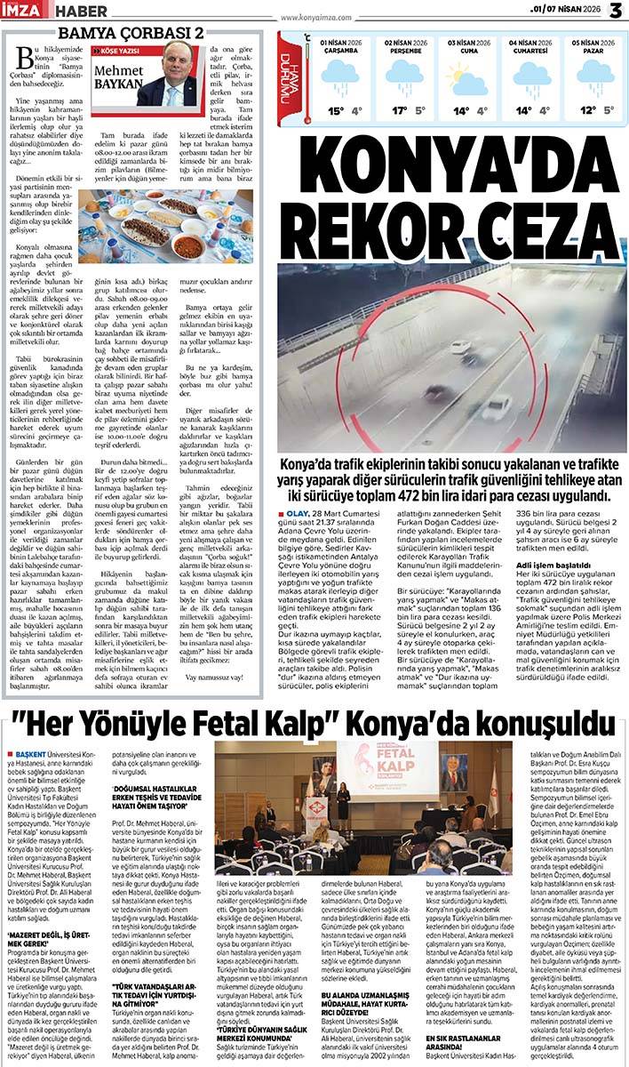 Konya İmza E-GAZETE 1/ 7 Nisan 2026 3
