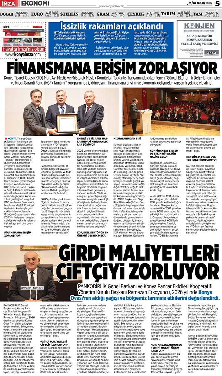 Konya İmza E-GAZETE 1/ 7 Nisan 2026 5