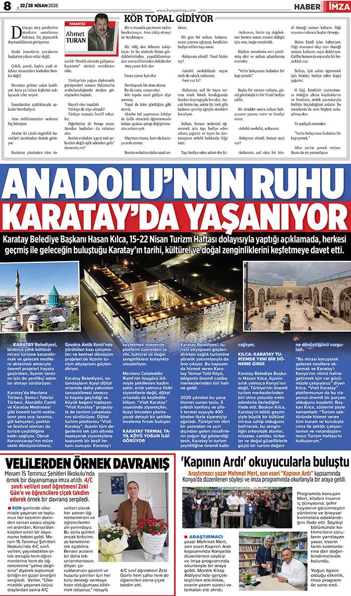 Konya İmza E-Gazete (22 / 28 Nisan 2026) 8