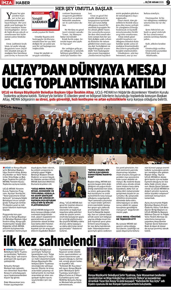 Konya İmza E-Gazete (22 / 28 Nisan 2026) 9