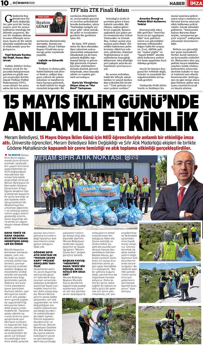 Konya İmza E-GAZETE (20 / 26 Mayıs 2026) 10