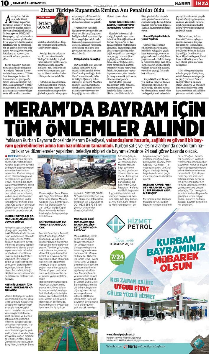Konya İmza E-GAZETE (26 Mayıs / 2 Haziran 2026) 10
