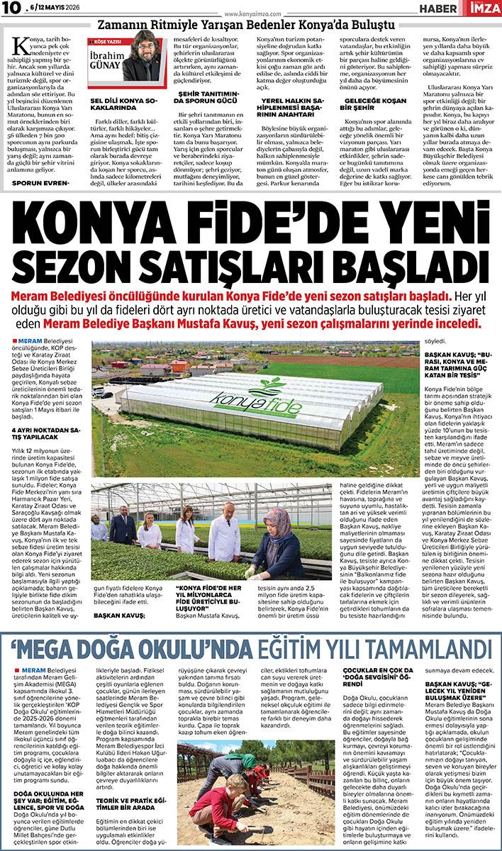 Konya İmza E-GAZETE (6 / 12 Mayıs 2026) 10