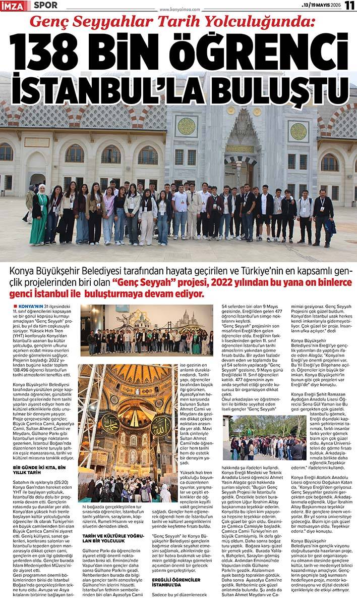 Konya İmza E-GAZETE (13 / 19 Mayıs 2026) 11