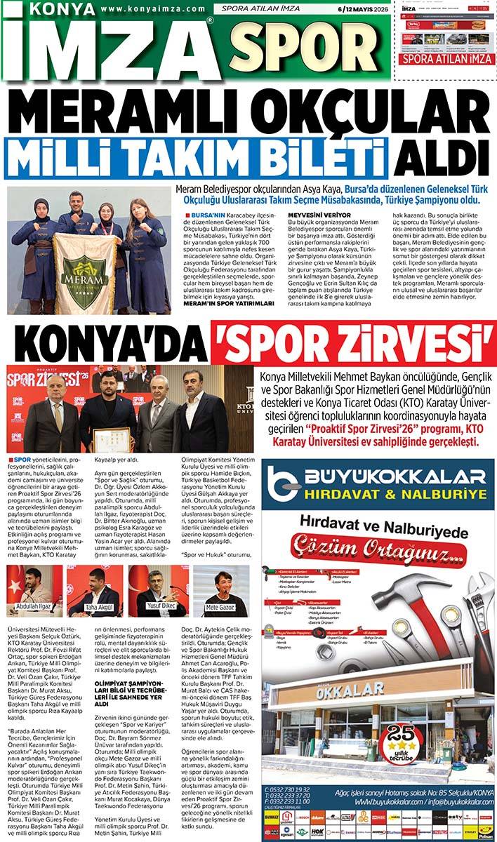 Konya İmza E-GAZETE (6 / 12 Mayıs 2026) 12